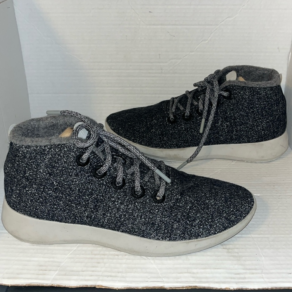Allbirds Wool Runner WRU Mizzle Charcoal Grey Lace Up Shoes Mens Size 12
